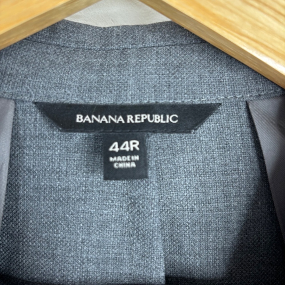 Banana Republic Blazer 44R Slim Fit Wool Suit Jacket Classic Preppy Academia - Picture 6 of 14